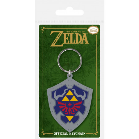 Legend of Zelda Rubber klúčenka Hylian Shield 6 cm